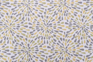 Robert Allen Many Petals Printed Cotton Drapery Fabric in Zest