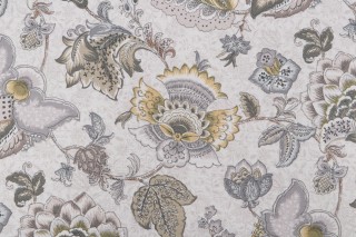 Alissa Printed Drapery Fabric in Citron