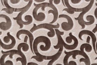 Kaufmann Hayworth Velvet Upholstery Fabric in Flint