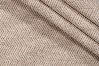 Thibaut Hempstead Herringbone W72975 Woven Upholstery Fabric in Flax