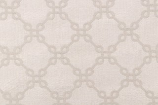 Thibaut Bowen W74343 Matelasse Upholstery Fabric in Almond on Linen