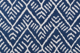 Griffin Woven Chenille Outdoor Fabric in Marine