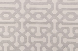 Sunbrella Fretwork Woven Solution Dyed Acrylic Outdoor Fabric in Pewter