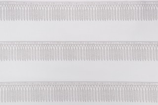 Link Textiles Fringe Woven Solution Dyed Acrylic Outdoor Fabric in Pewter