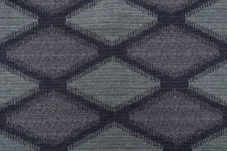 1 Yard Robert Allen Mayan Mix Woven Upholstery Fabric in Batik Blue