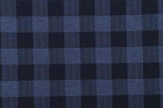 Buffalo Check Woven Upholstery Fabric in Lapis