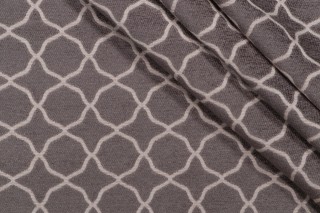 Fidele Woven Chenille Upholstery Fabric in Coal
