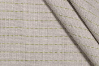 Manning Stripe Woven Outdoor Fabric in Leaf