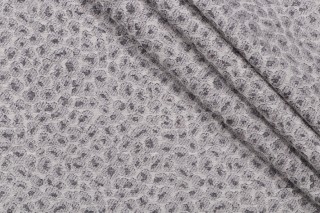 Golding Spots Woven Chenille Upholstery Fabric in Grey 
