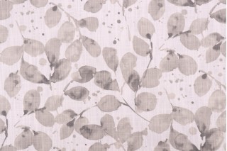 Premier Prints Grove - Slub Canvas Printed Cotton Drapery Fabric in Iron