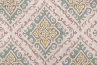 Covington Feabhra Printed Cotton Drapery Fabric in 215-Seaspray