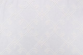 PK Lifestyles Dynasty Embroidery Decorator Fabric in White