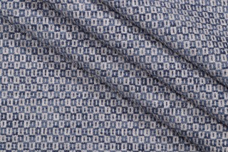 PK Lifestyles Parque Woven Upholstery Fabric in Indigo