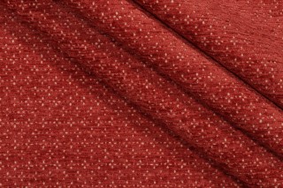 PK Lifestyles Elara Chenille Upholstery Fabric in Cinnabar
