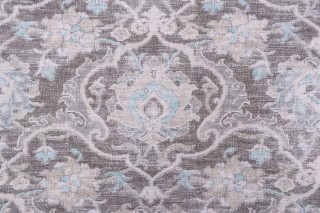 PK Lifestyles Shiraz Printed Cotton Drapery Fabric in Shadow