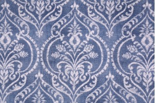 Mill Creek Dalusio Paramount Printed Cotton Drapery Fabric in Denim