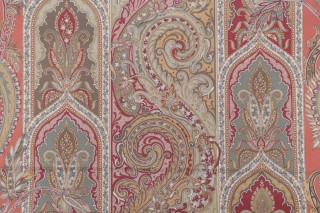 Brienno Printed Cotton Drapery Fabric in Rosa