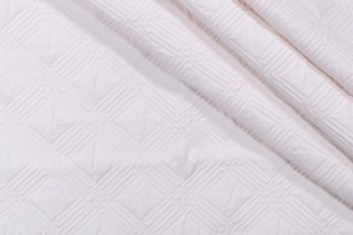 Noel Matelasse Upholstery Fabric in Angora