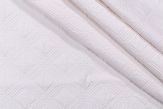 Noel Matelasse Upholstery Fabric in Angora
