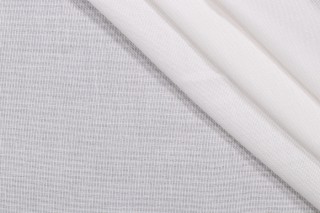 Sunbrella Mist Sheer Drapery Weight Solution Dyed Acrylic Outdoor Fabric in Snow
