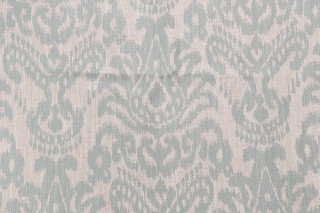 Evie Damask Decorator Fabric in Spa