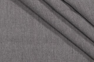 Holly Hunt Fedora 376/04 Woven Solution Dyed Acrylic Outdoor Fabric in Black Salt