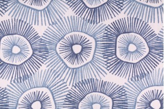 Scott Living Pelican Island - Luxe Linen Printed Cotton Linen Drapery Fabric in Vista