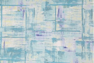 Pigalle - Splendid in Blue Frost Printed Cotton Drapery Fabric by Mill Creek