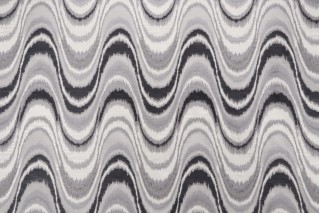 Dream Scene Woven Silk Decorator Fabric in Slate