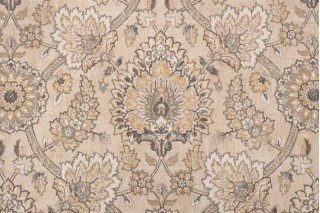 Waverly Castleford Sun N Shade Printed Polyester Outdoor Fabric in Sterling