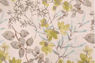 Braemore Gazebo Printed Linen Blend Drapery Fabric in Cloud