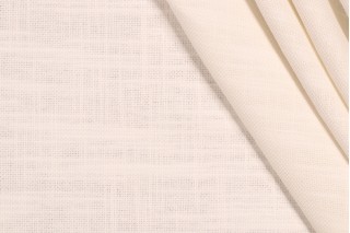 PK Lifestyles Desmond Solid Printed Cotton Blend Drapery Fabric in Vanilla