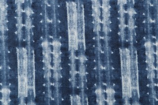 Ellen Degeneres Cap De Pera Printed Cotton Drapery Fabric in Denim
