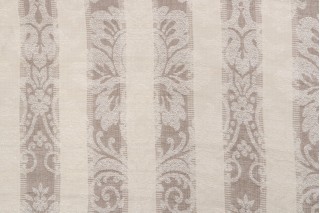 Dartagnan Damask Upholstery Fabric in Blanc