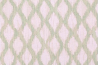 Kelly Ripa Floating Trellis Printed Cotton Drapery Fabric in Reed