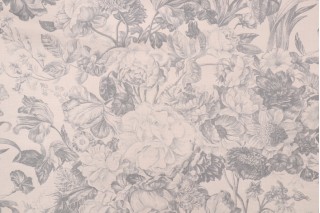 PK Lifestyles Forestry Toile Printed Linen Blend Drapery Fabric in Quarry