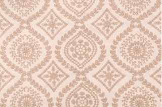 Ellen Degeneres Alaro Emb Embroidered Drapery Fabric in Twine