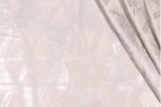 Covington Sunbeam Printed Velvet Decorator Fabric in 90-Silver