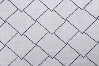 Valiant Fabrics Illuminate Embroidered Drapery Fabric in Nautic