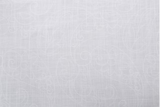 Valiant Fabrics Tristan Embroidered Drapery Fabric in Off-White
