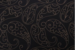 Valiant Fabrics Tristan Embroidered Drapery Fabric in Opal