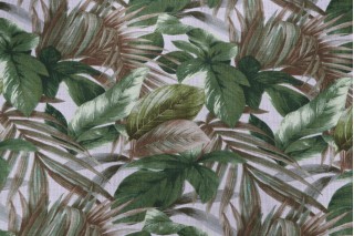 Covington Utopia Printed Cotton Drapery Fabric in Silver Sage