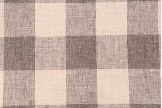 Kaufmann Check Please Plus Woven Upholstery Fabric in Stone