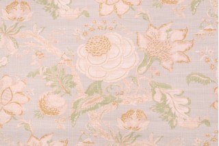 Waverly Hazel Printed Cotton Blend Drapery Fabric in Endive