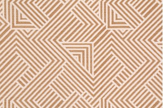 Robert Allen Folded Maze BK Woven Upholstery Fabric in Amber