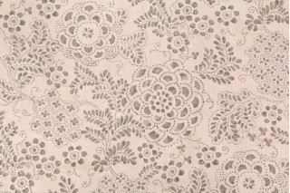 PK Lifestyles Katazome Garden Printed Linen Blend Drapery Fabric in Cinder