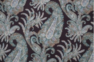 PK Lifestyles Peaceful Journey Printed Linen Blend Drapery Fabric in Ink