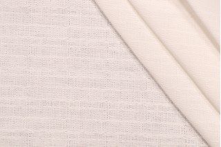 Lacefield White Flax Plain Drapery Fabric