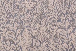 PK Lifestyles Climbing Leaves Woven Upholstery Fabric in Indigo