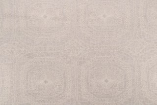 Valiant Fabrics Lore Embroidered Drapery Fabric in Vanilla 